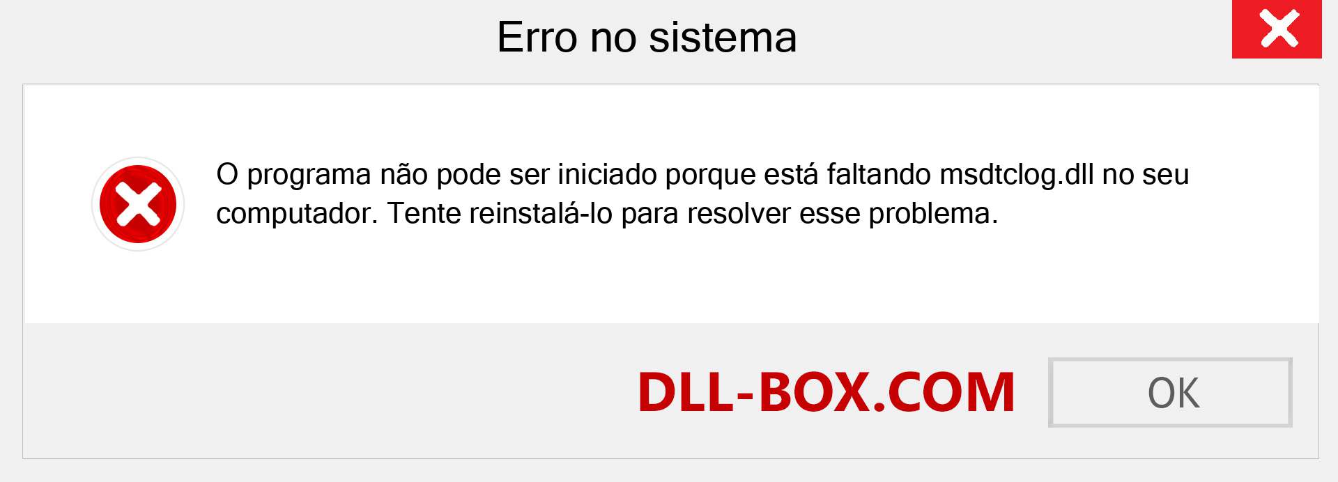 Arquivo msdtclog.dll ausente ?. Download para Windows 7, 8, 10 - Correção de erro ausente msdtclog dll no Windows, fotos, imagens